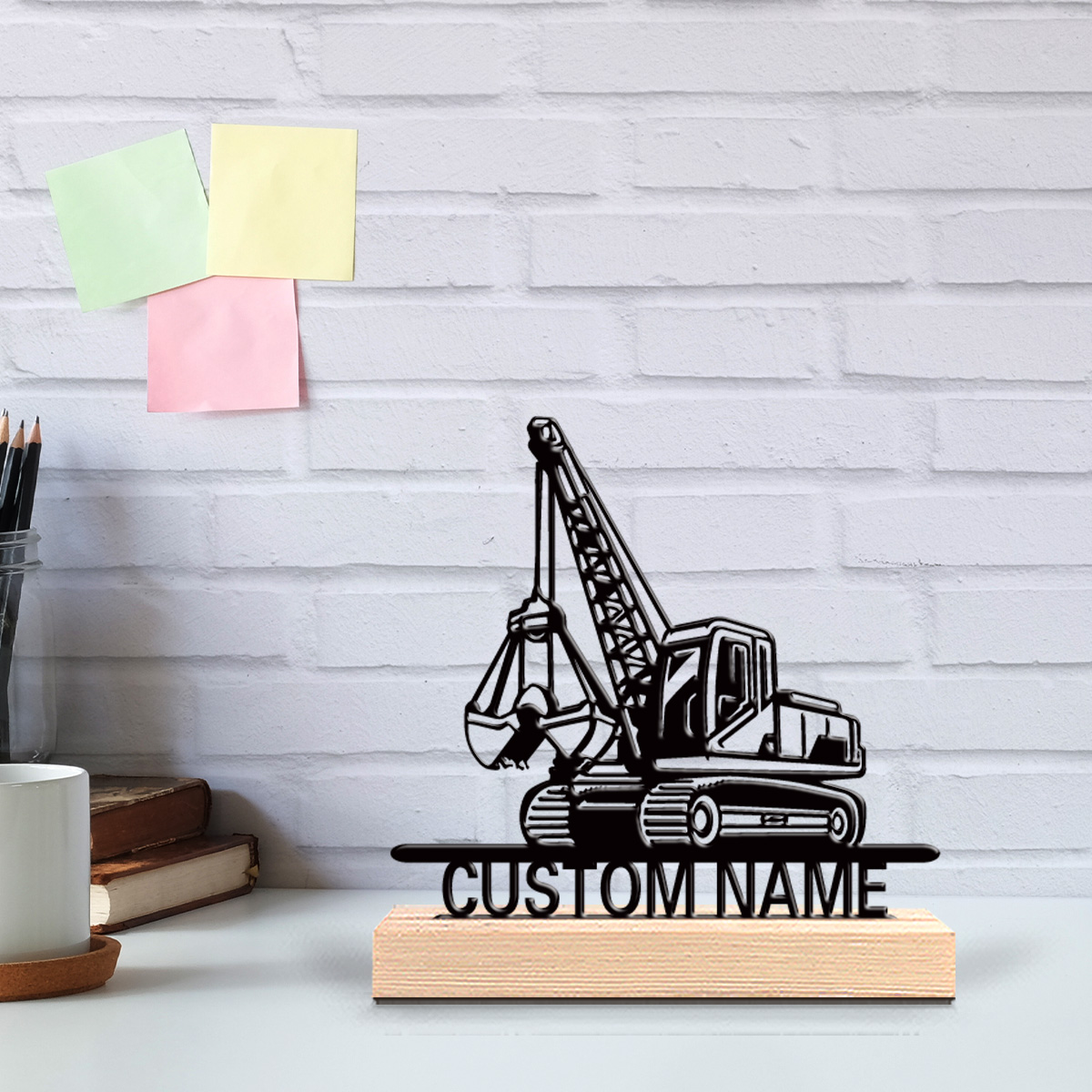 Wood Woodworking - 1 peça Estátua de Metal Personalizada