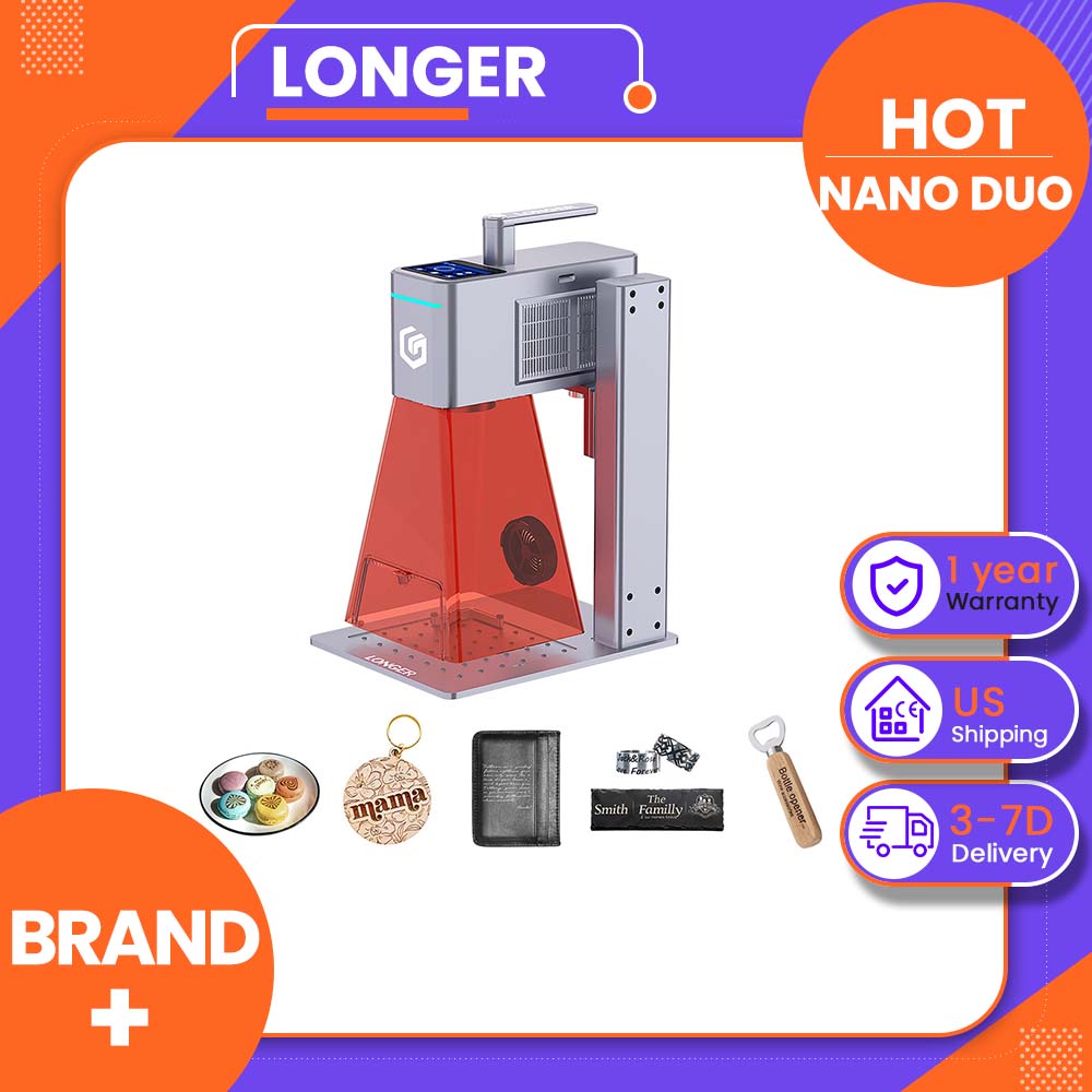 Woodworking Design App - Gravador a laser duplo LONGER Nano