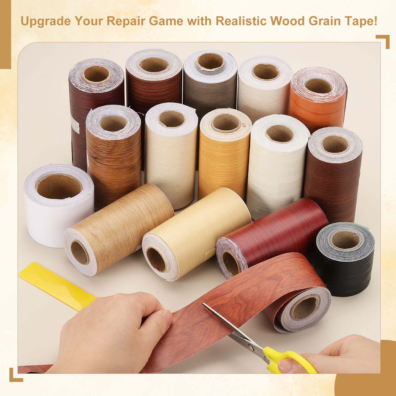 Xfasten Woodworking Tape - Fita de Reparo de Madeira de