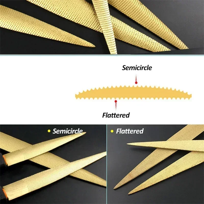 1pc dourado cônico rasp arquiv - Woodworking Rasps And Files avaliação e preço