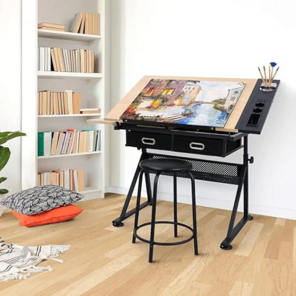Mesa de Desenho Ajustável com  - Wood Woodworking avaliação e preço